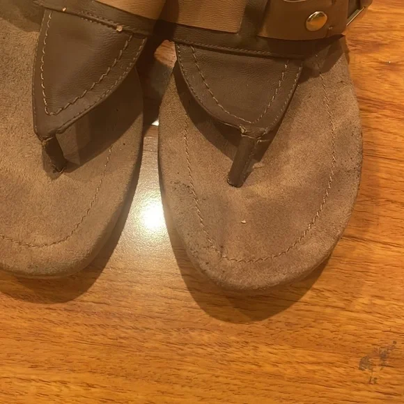 WOMENS NINE WEST wedge sandals BROWN SIZE 10 - Picture 5 of 8